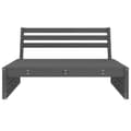 Miniatyrbillede 3 af 7: midtermodul til havesofa 120x80 cm massivt fyrretræ grå