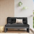 Miniatyrbillede 1 af 7: midtermodul til havesofa 120x80 cm massivt fyrretræ grå