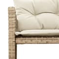 Miniatyrbillede 8 af 10: havesofa med bord og hynder L-formet polyrattan beige