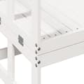 Miniatyrbild 9 av 10: Trädgårdsbänk justerbar vit massiv furu