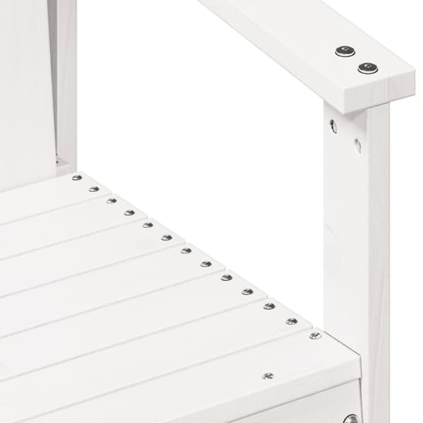 havestol 62x56x77 cm massivt fyrretræ hvid