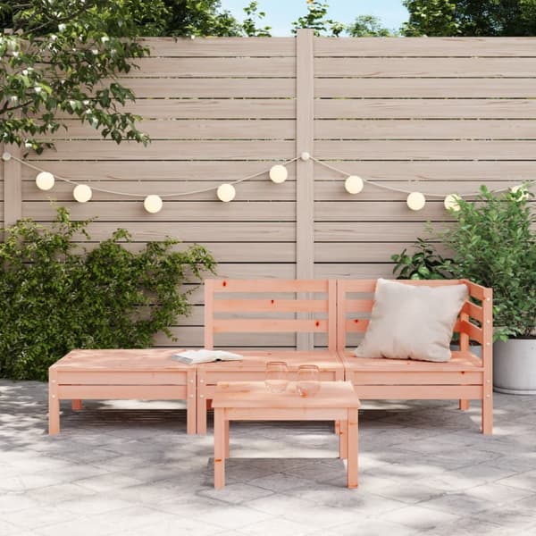 3-personers havesofa massivt douglasgran