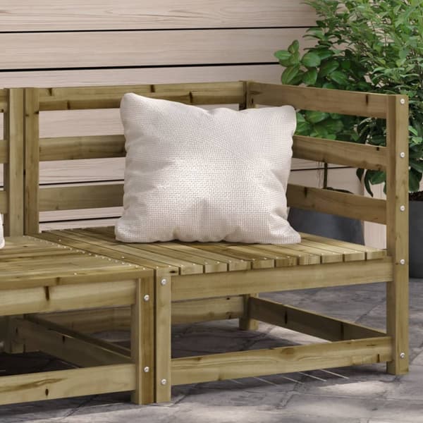 hjørnemodul til havesofa 70x70x67 cm imprægneret fyrretræ