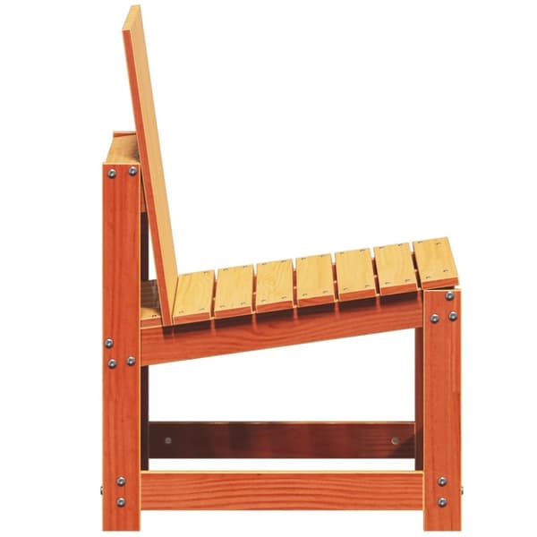 havestol 50,5x55x77 cm massivt fyrretræ gyldenbrun