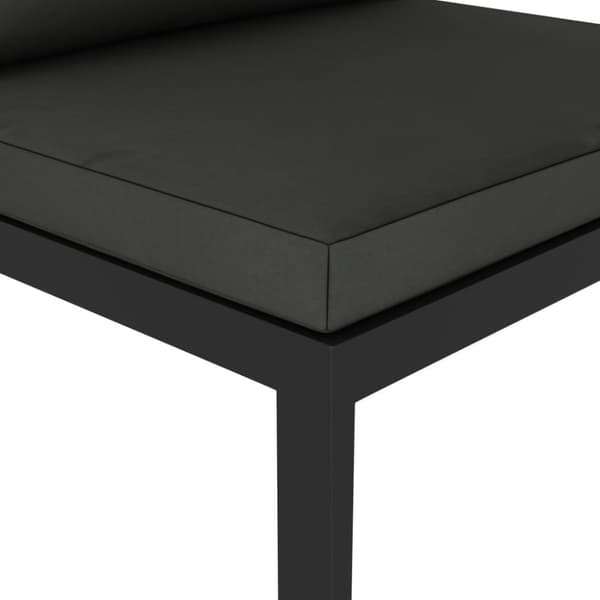 Mittensits till modulsoffa med dynor aluminium antracit