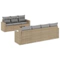 Miniatyrbillede 2 af 3: sofasæt til haven 8 dele med hynder polyrattan beige