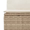 Pikkukuva 7 / 10: Matgrupp för trädgården med dynor 8 delar beige konstrotting