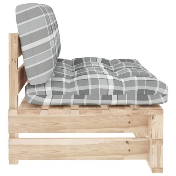 Mittensektion till pallsoffa impregnerad furu