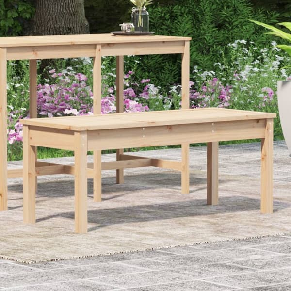 havebænk 109x44x45 cm massivt fyrretræ
