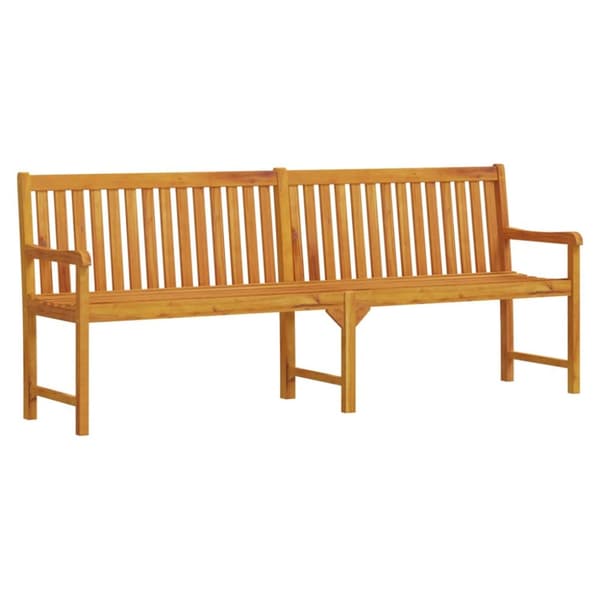 Trädgårdsbänk 219 cm massivt akaciaträ