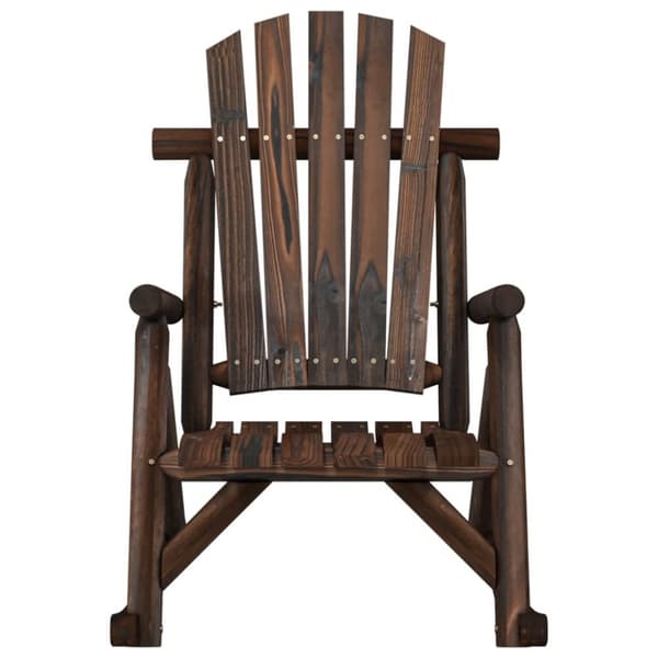 Gungstol för trädgården 69x96x101 cm massivt granträ