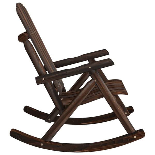 Gungstol för trädgården 69x96x101 cm massivt granträ
