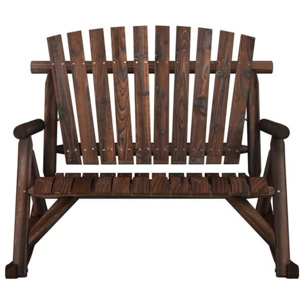 Trädgårdsbänk gung 2-sits 123x96x102 cm massivt granträ