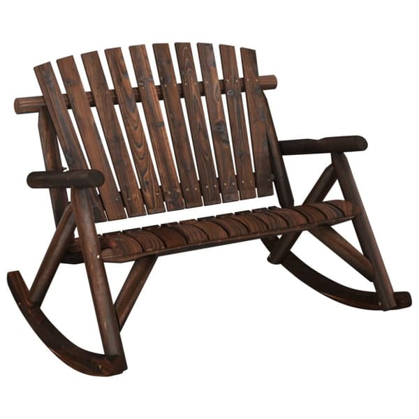 Trädgårdsbänk gung 2-sits 123x96x102 cm massivt granträ