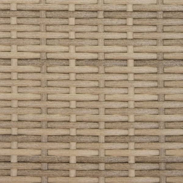 2 hengen puutarhasohva katos ja jakkarat, beige, PE-rottinki