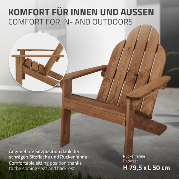 Puutarhatuoli Lounge tuoli Puutarha nojatuoli Massiivipuu nojatuoli Adirondack puinen tuoli puinen tuoli