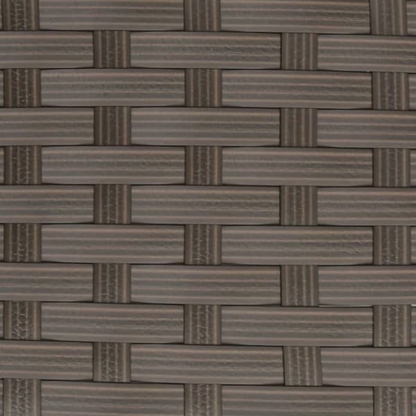 L-formet sofa med hynder polyrattan brun