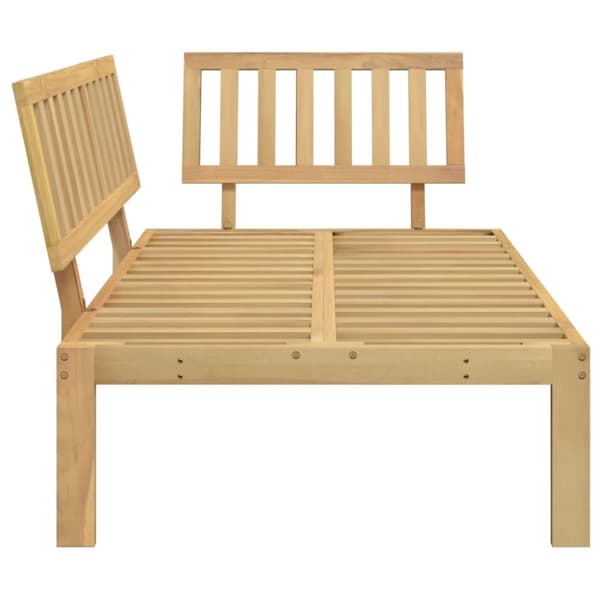 hjørnemodul til pallesofa massivt akacietræ