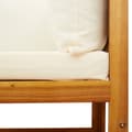 Miniatyrbillede 10 af 10: 2-personers havesofa med hynder massivt akacietræ