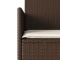 Miniatyrbillede 7 af 9: 2-personers havesofa med bord og hynder polyrattan brun
