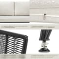Miniatyrbild 5 av 10: Utesoffa Sundo med konstrotting i repdesign - antracit