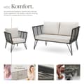 Miniatyrbild 3 av 10: Loungeset/Loungegrupp Sundo i repdesign - antracit