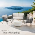 Miniatyrbild 8 av 10: Loungeset/Loungegrupp Sundo i repdesign - antracit