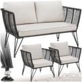 Miniatyrbild 1 av 10: Loungeset/Loungegrupp Sundo i repdesign - antracit