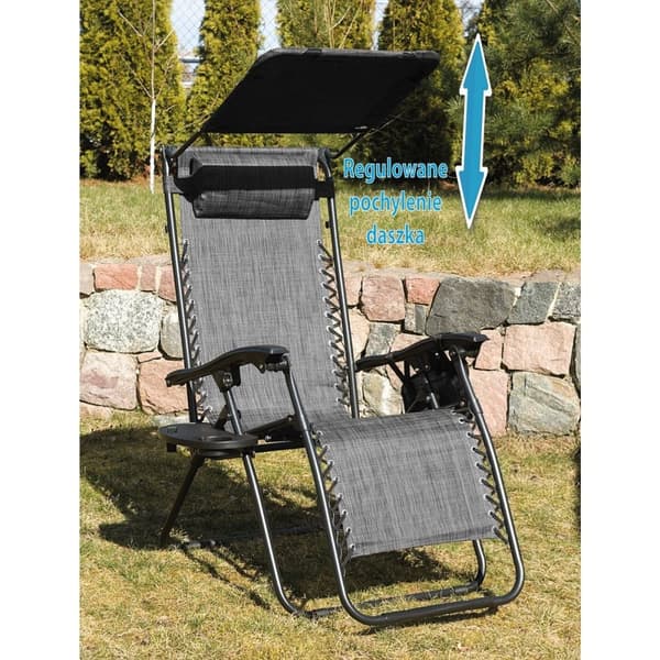 Viking Choice Zero Gravity Foldable Recliner med Justerbart Solsejl & Organizere, Letvægt & Kompakt til Rejser & Små Rum