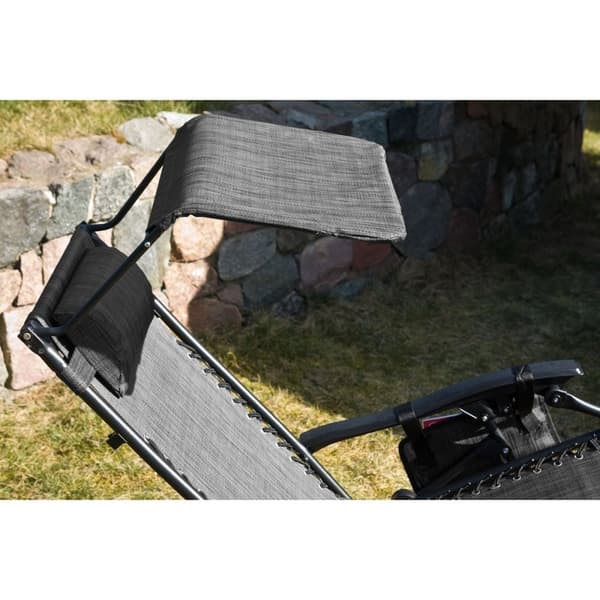 Viking Choice Zero Gravity Foldable Recliner med Justerbart Solsejl & Organizere, Letvægt & Kompakt til Rejser & Små Rum