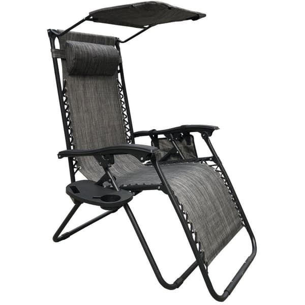 Viking Choice Zero Gravity Foldable Recliner med Justerbart Solsejl & Organizere, Letvægt & Kompakt til Rejser & Små Rum