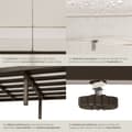 Miniatyrbild 5 av 11: Loungeset/Loungegrupp Comosa för 4 personer med ultratjocka dynor - brun/beige