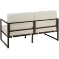 Miniatyrbillede 5 af 11: Loungesæt Comosa til 4 personer, XXL-polstring - brun/beige