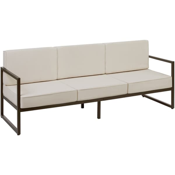 Loungesæt Comosa til 5 personer, XXL-polstring - brun/beige
