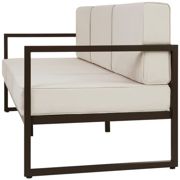 Loungesæt Comosa til 7 personer, XXL-polstring - brun/beige