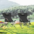 Miniatyrbillede 7 af 9: Campingstol Sæt, 82x50/100x88 cm, Sort
