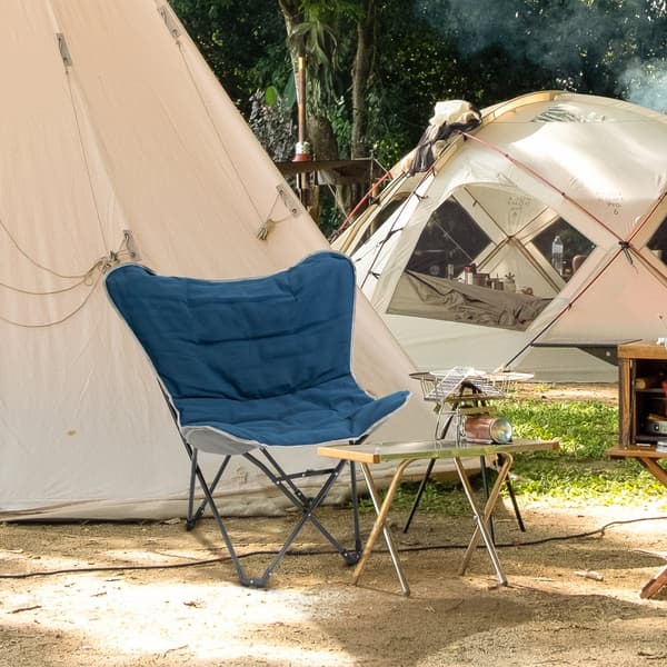 Sammenklappelig Campingstol, 88x74x84 cm, Blå