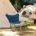 Miniatyrbillede 2 af 9: Sammenklappelig Campingstol, 88x74x84 cm, Blå