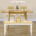 Miniatyrbild 4 av 9: Bänk, 2-sits, 102x36x45 cm, Vit