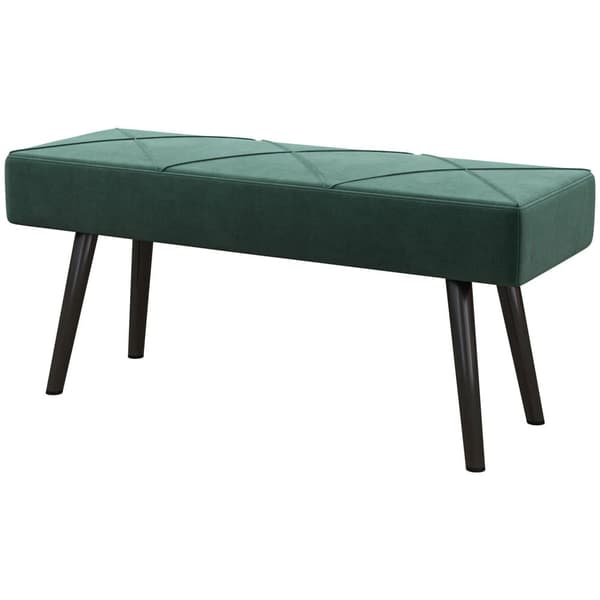 Klädd Bänk, 100x36x45 cm, Grön