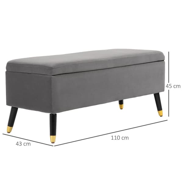 Penkki, 110x43x45 cm, Hiilenharmaa