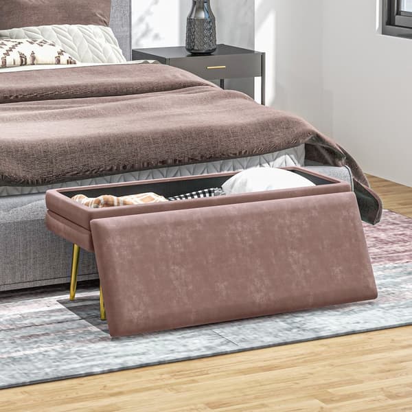 Bänk, 100x37.5x42 cm, Rosa