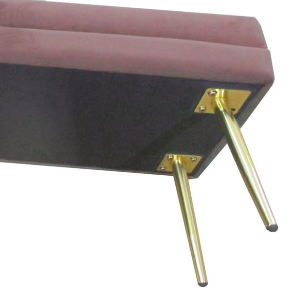 Bänk, 100x37.5x42 cm, Rosa