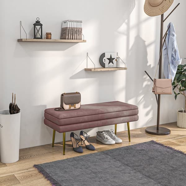 Bänk, 100x37.5x42 cm, Rosa