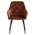 Pikkukuva 4 / 11: Ruokapöydän tuolien setti, Samettiset ruskeat Eames-tuolit, 59x89x62.5 cm, Ruskea