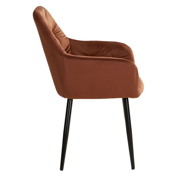 Ruokapöydän tuolien setti, Samettiset ruskeat Eames-tuolit, 59x89x62.5 cm, Ruskea