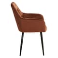 Pikkukuva 8 / 11: Ruokapöydän tuolien setti, Samettiset ruskeat Eames-tuolit, 59x89x62.5 cm, Ruskea