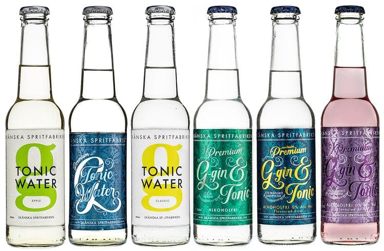 Provlåda av Skånska Spritfabrikens drycker - 12st