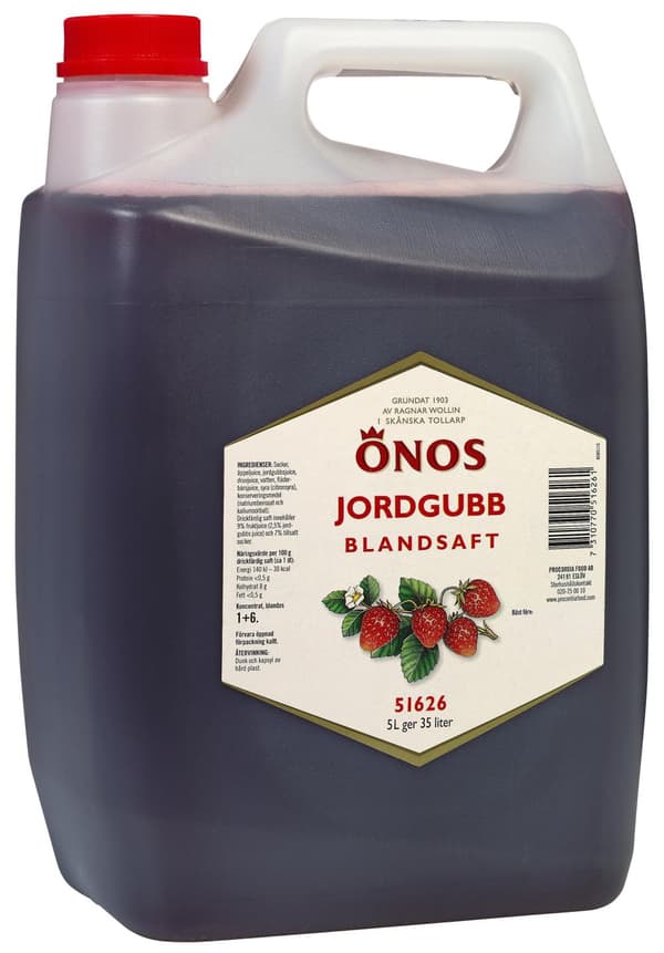 Saft ÖNOS Jordgubb 1+6 5L