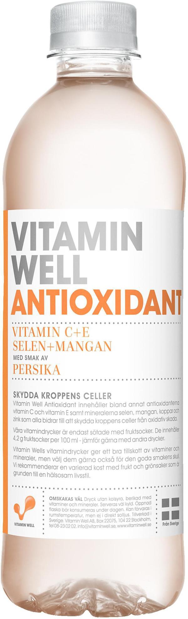Dryck VITAMIN WELL Antioxidant 500ml 12st
